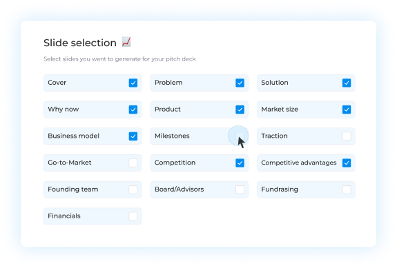 Select slides